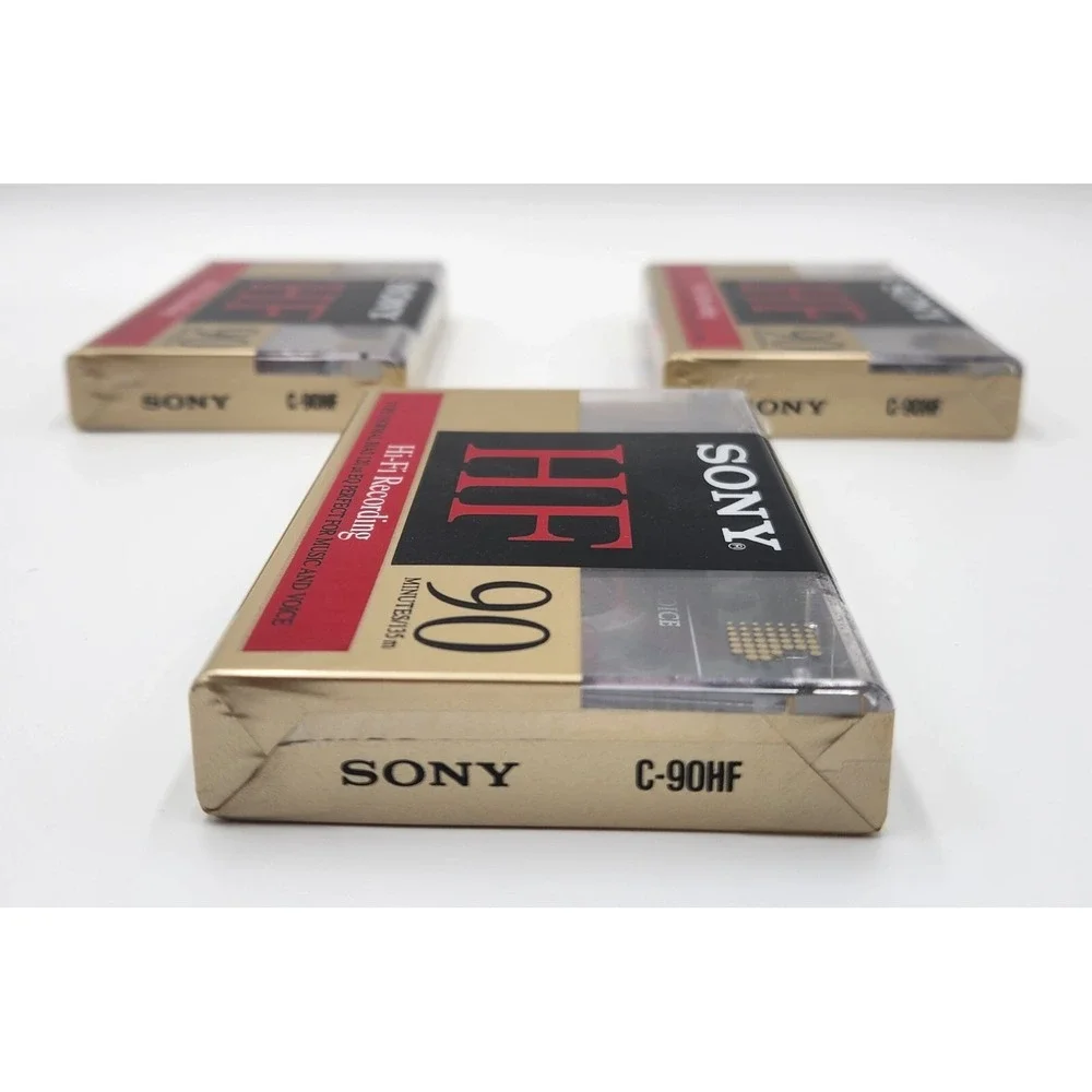 Sony Audio Cassettes - 90 min - Type 1‎ - HiFi Recording - 3 Pack